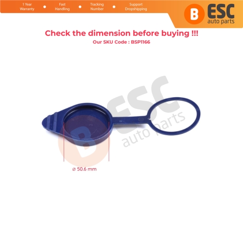 Windshield Wiper Washer Reservoir Bottle Cap for Fiat Doblo MK2 263 2015-2022 Facelift 52140652