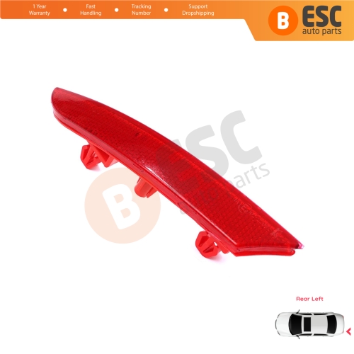 Rear Left Side Bumper Reflex Reflector for Renault Clio MK5 BF B7 2019-On 265651206R