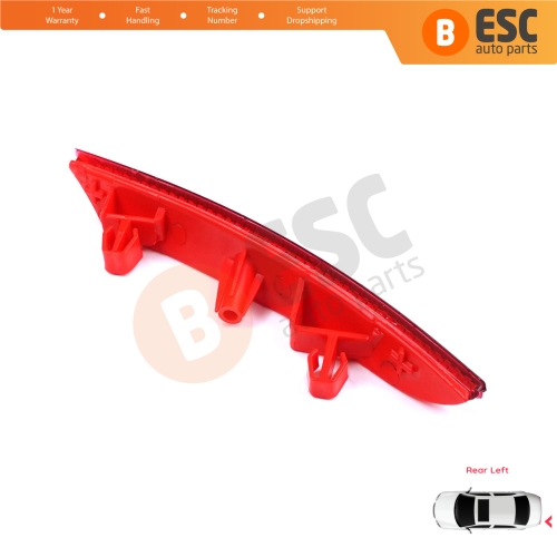 Rear Left Side Bumper Reflex Reflector for Renault Clio MK5 BF B7 2019-On 265651206R