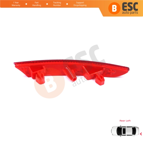 Rear Left Side Bumper Reflex Reflector for Renault Clio MK5 BF B7 2019-On 265651206R
