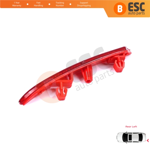 Rear Left Side Bumper Reflex Reflector for Renault Clio MK5 BF B7 2019-On 265651206R