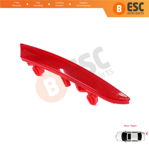 Rear Right Side Bumper Reflex Reflector for Renault Clio MK5 BF B7 2019-On 265602442R