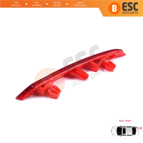 Rear Right Side Bumper Reflex Reflector for Renault Clio MK5 BF B7 2019-On 265602442R