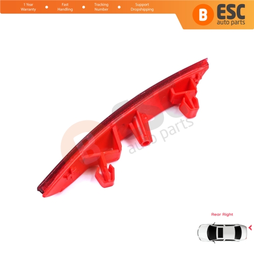 Rear Right Side Bumper Reflex Reflector for Renault Clio MK5 BF B7 2019-On 265602442R