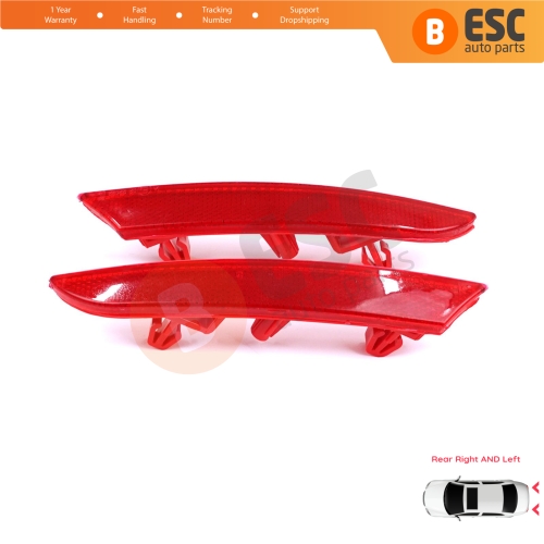 Rear Right Left Side Bumper Reflex Reflector for Renault Clio MK5 BF B7 2019-On 265602442R 265651206R