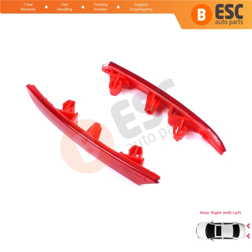 Rear Right Left Side Bumper Reflex Reflector for Renault Clio MK5 BF B7 2019-On 265602442R 265651206R
