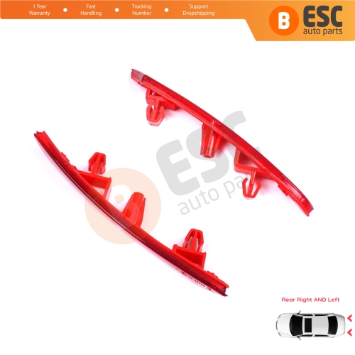 Rear Right Left Side Bumper Reflex Reflector for Renault Clio MK5 BF B7 2019-On 265602442R 265651206R