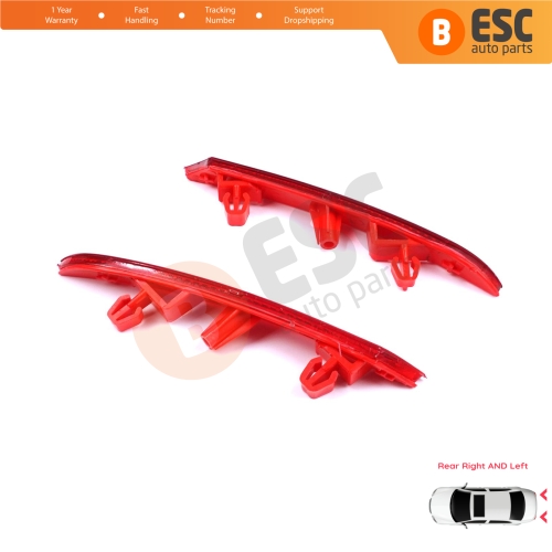 Rear Right Left Side Bumper Reflex Reflector for Renault Clio MK5 BF B7 2019-On 265602442R 265651206R