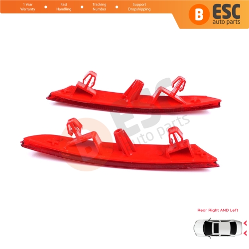 Rear Right Left Side Bumper Reflex Reflector for Renault Clio MK5 BF B7 2019-On 265602442R 265651206R