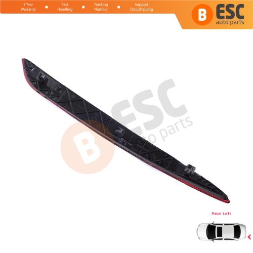 Rear Left Side Bumper Reflex Reflector for Fiat Tipo MK2 356 357 Egea 2015-On 4-Door Sedan 51998151