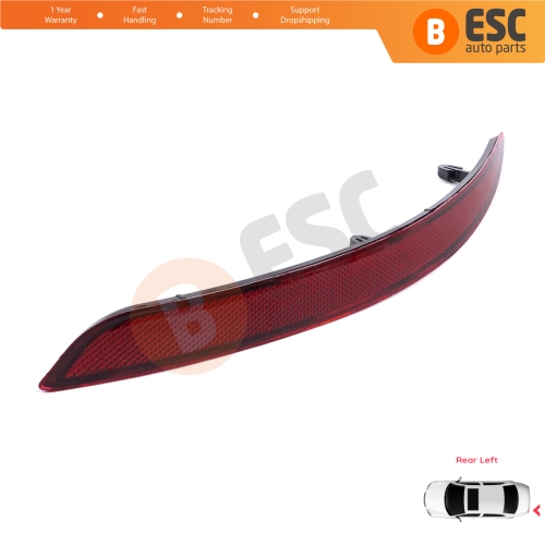 Rear Left Side Bumper Reflex Reflector for Fiat Tipo MK2 356 357 Egea 2015-On 4-Door Sedan 51998151
