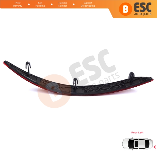 Rear Left Side Bumper Reflex Reflector for Fiat Tipo MK2 356 357 Egea 2015-On 4-Door Sedan 51998151