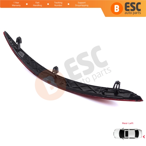 Rear Left Side Bumper Reflex Reflector for Fiat Tipo MK2 356 357 Egea 2015-On 4-Door Sedan 51998151