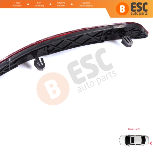Rear Left Side Bumper Reflex Reflector for Fiat Tipo MK2 356 357 Egea 2015-On 4-Door Sedan 51998151
