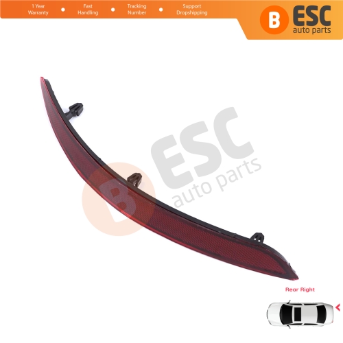 Rear Right Side Bumper Reflex Reflector for Fiat Tipo MK2 356 357 Egea 2015-On 4-Door Sedan 51998149