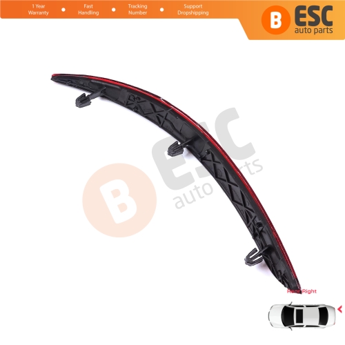 Rear Right Side Bumper Reflex Reflector for Fiat Tipo MK2 356 357 Egea 2015-On 4-Door Sedan 51998149