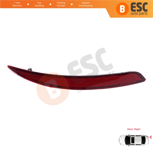 Rear Right Side Bumper Reflex Reflector for Fiat Tipo MK2 356 357 Egea 2015-On 4-Door Sedan 51998149