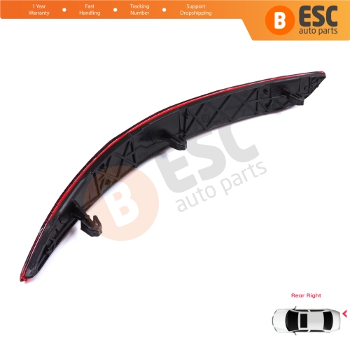 Rear Right Side Bumper Reflex Reflector for Fiat Tipo MK2 356 357 Egea 2015-On 4-Door Sedan 51998149