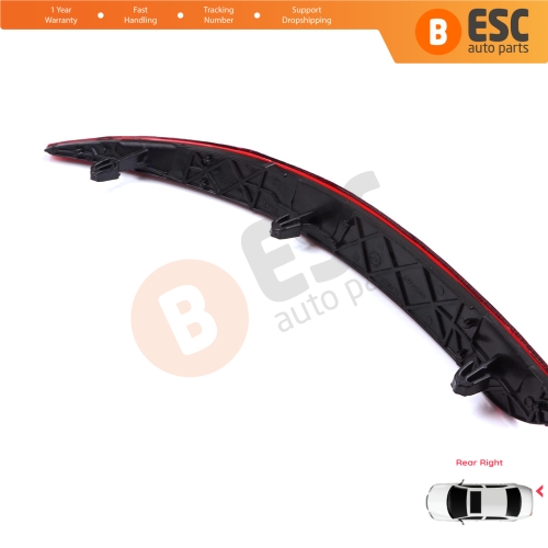 Rear Right Side Bumper Reflex Reflector for Fiat Tipo MK2 356 357 Egea 2015-On 4-Door Sedan 51998149