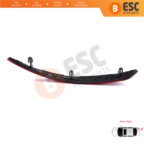 Rear Right Side Bumper Reflex Reflector for Fiat Tipo MK2 356 357 Egea 2015-On 4-Door Sedan 51998149