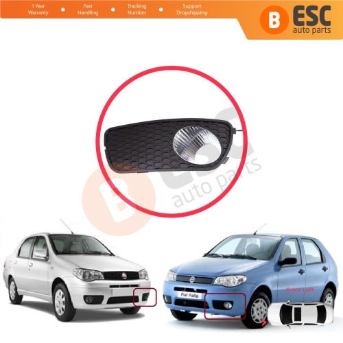 Front Bumper Fog Light Frame Housing Left for Fiat Palio Siena MK1 178 2007-2016 Albea 2002-2012 51703147