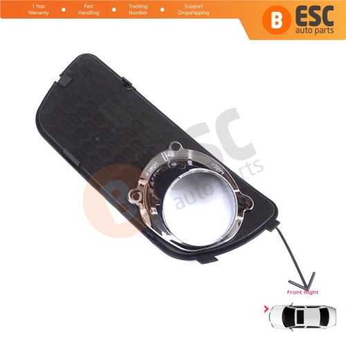Front Bumper Fog Light Frame Housing Right for Fiat Palio Siena MK1 178 2007-2016 Albea 2002-2012 51703146