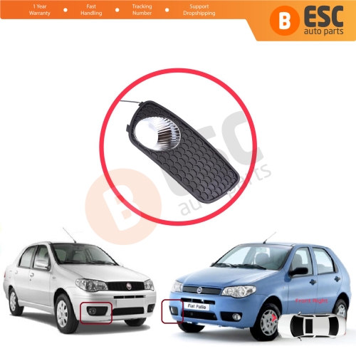Front Bumper Fog Light Frame Housing Right for Fiat Palio Siena MK1 178 2007-2016 Albea 2002-2012 51703146