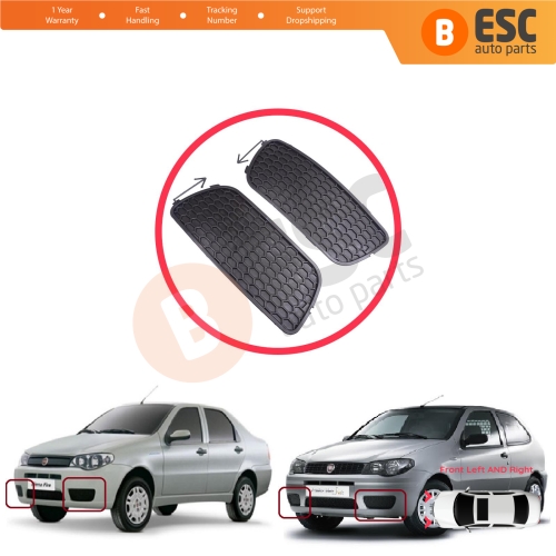 Front Bumper Fog Light Grille Frame Without Holes Left Right for Fiat Palio Siena MK1 178 2007-2016 Albea 2002-2012 51703144 51703145