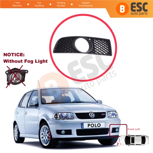Front Bumper Fog Light Frame Housing Left for VW Polo MK3 6N2 1999-2001 Facelift 6N0853665C