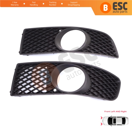 Front Bumper Fog Light Frame Housing Left Right for VW Polo MK3 6N2 1999-2001 Facelift 6N0853665C 6N0853666C