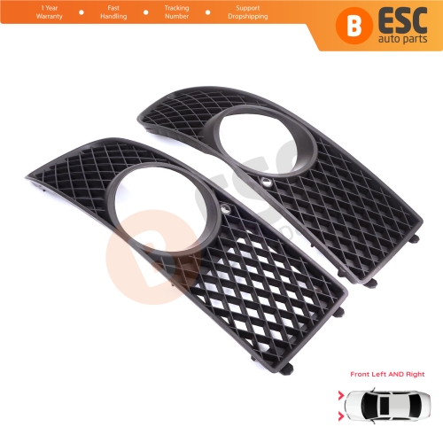Front Bumper Fog Light Frame Housing Left Right for VW Polo MK3 6N2 1999-2001 Facelift 6N0853665C 6N0853666C