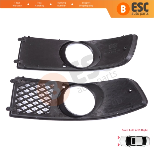 Front Bumper Fog Light Frame Housing Left Right for VW Polo MK3 6N2 1999-2001 Facelift 6N0853665C 6N0853666C