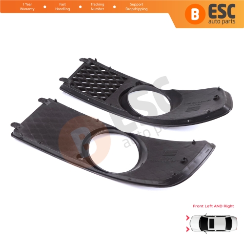 Front Bumper Fog Light Frame Housing Left Right for VW Polo MK3 6N2 1999-2001 Facelift 6N0853665C 6N0853666C