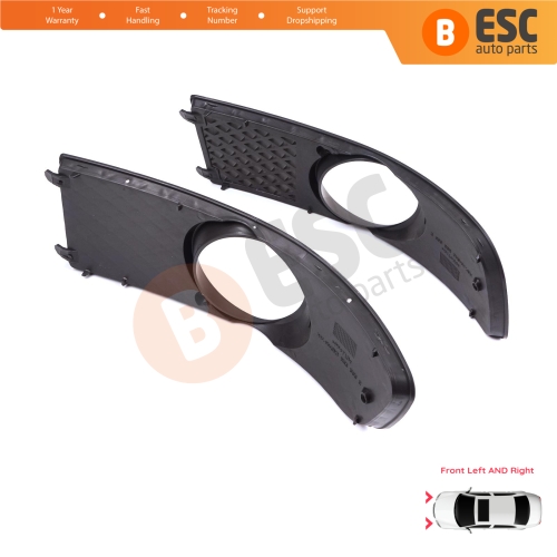 Front Bumper Fog Light Frame Housing Left Right for VW Polo MK3 6N2 1999-2001 Facelift 6N0853665C 6N0853666C
