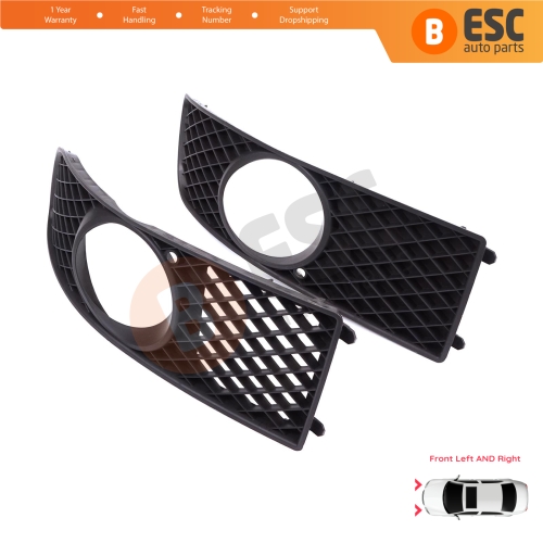 Front Bumper Fog Light Frame Housing Left Right for VW Polo MK3 6N2 1999-2001 Facelift 6N0853665C 6N0853666C