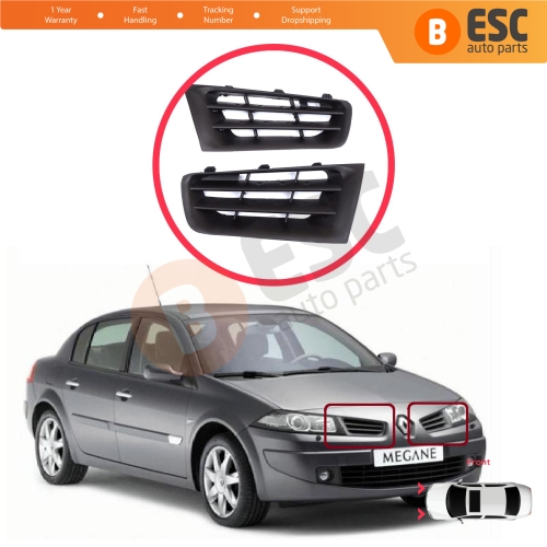 Front Bumper Air Vent Grille Panel Left Right for Renault Megane MK2 2006-2009 Facelift 7701476893