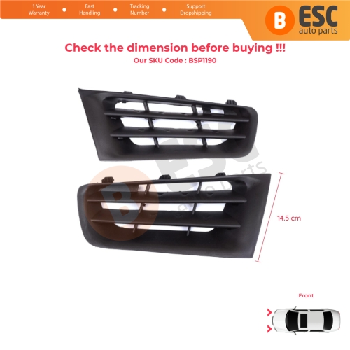 Front Bumper Air Vent Grille Panel Left Right for Renault Megane MK2 2006-2009 Facelift 7701476893