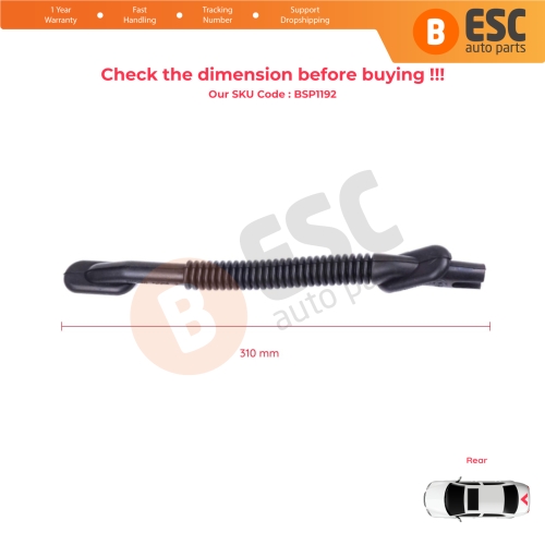 Trunk Corrugated Wiring Boot Cable Harness Protection for Renault Megane MK2 LM0/1 Sedan 2002-2009 8200124902