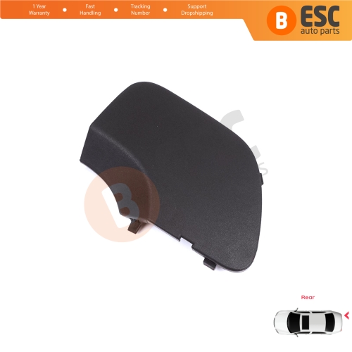 Rear Bumper Tow Bar Hook Eye Cover Black for Renault Dacia Duster MK2 HM 2017-2023 511656583R