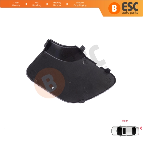 Rear Bumper Tow Bar Hook Eye Cover Black for Renault Dacia Duster MK2 HM 2017-2023 511656583R