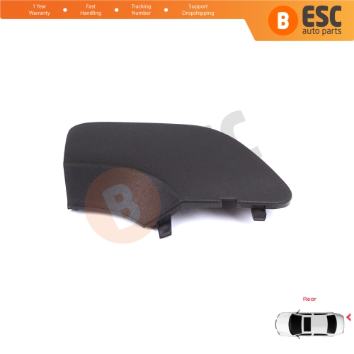 Rear Bumper Tow Bar Hook Eye Cover Black for Renault Dacia Duster MK2 HM 2017-2023 511656583R