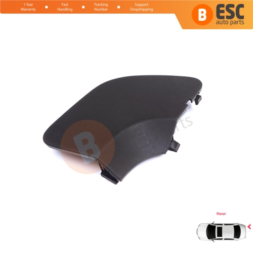Rear Bumper Tow Bar Hook Eye Cover Black for Renault Dacia Duster MK2 HM 2017-2023 511656583R
