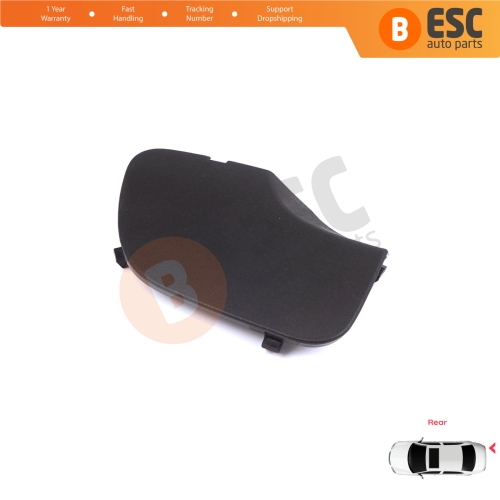 Rear Bumper Tow Bar Hook Eye Cover Black for Renault Dacia Duster MK2 HM 2017-2023 511656583R