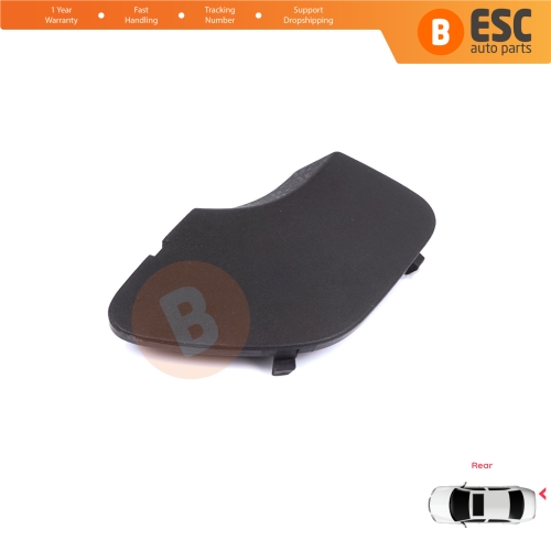 Rear Bumper Tow Bar Hook Eye Cover Black for Renault Dacia Duster MK2 HM 2017-2023 511656583R