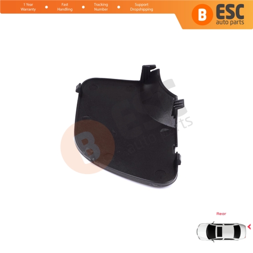 Rear Bumper Tow Bar Hook Eye Cover Black for Renault Dacia Duster MK2 HM 2017-2023 511656583R