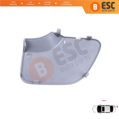 Rear Bumper Tow Bar Hook Eye Cover Gray for Renault Dacia Duster MK2 HM 2017-2023 511655594R