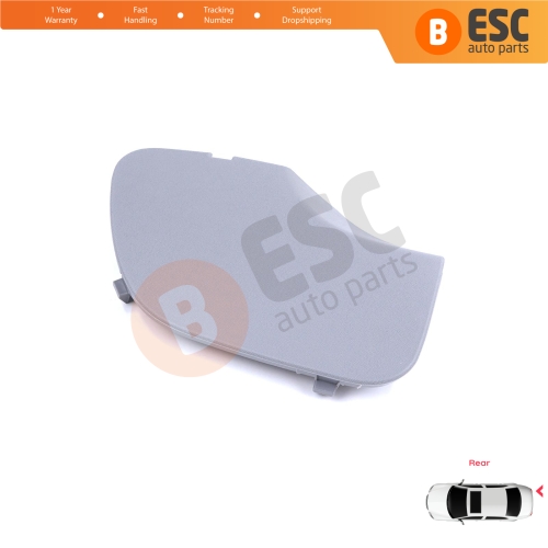 Rear Bumper Tow Bar Hook Eye Cover Gray for Renault Dacia Duster MK2 HM 2017-2023 511655594R