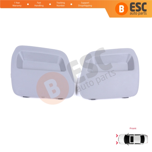 Front Bumper Tow Bar Hook Eye Cover Set Gray for Renault Dacia Duster MK2 HM 2017-2023 511802392R