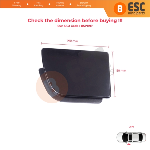 Left Fuel Tank Filler Flap Cap Cover Black for Renault Master MK3 Opel Movano B NV400 X62 788300019R