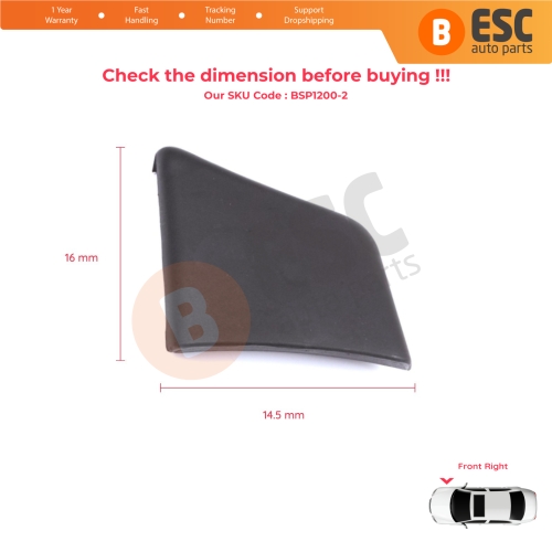 Front Right Fender Trim Molding for Citroen Berlingo MK1 M49 M59 1996-2008 8544.J8